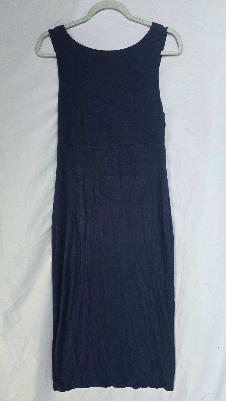 Athleta Dress Womens Petite Small Blue Scoop Neck Tank Sheath Knit Casual